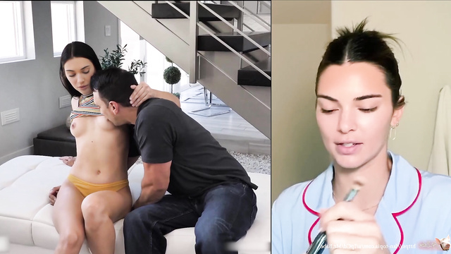 Forbidden fucking with her new stepdad - Kendall Jenner fakes