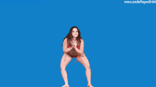 Lustful slut Pamela Paz dancing naked on camera - deepfake