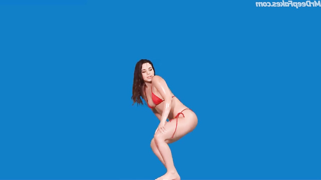 Lustful slut Pamela Paz dancing naked on camera - deepfake