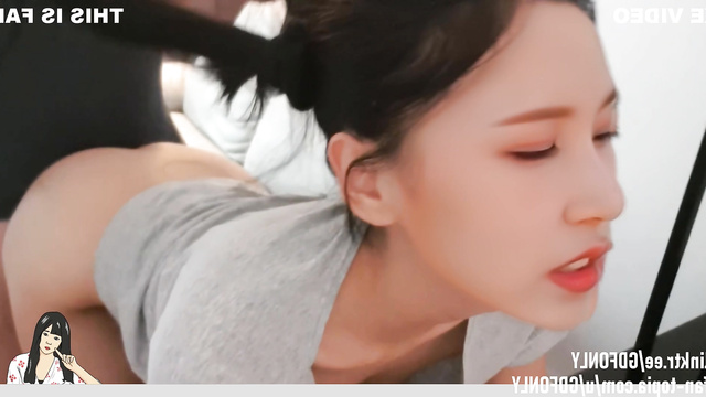 미나 트와이스 lustful Mina adores long oral sex / fakeapp