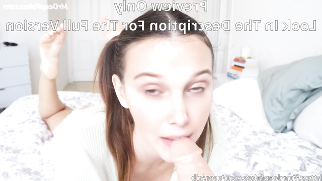Horny Millie Bobby Brown (smart face change) needs a big cock daddy