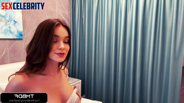 Time for some anal stretching in hotel room - fake Hailee Steinfeld