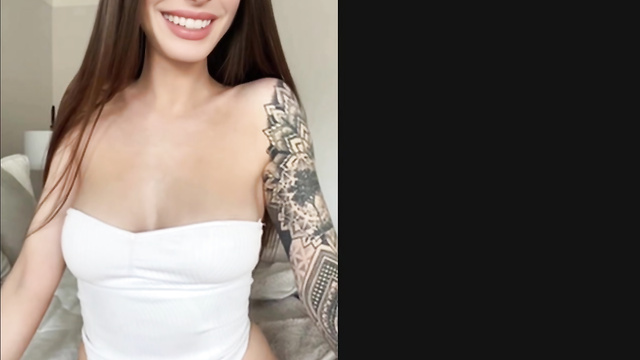 [deepfake] Tattoed MILF Anne Hathaway teaching to masturbate right
