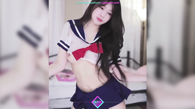 Good schoolgirl danced in uniform (webcam sex tape)  Sana 사나 트와이스