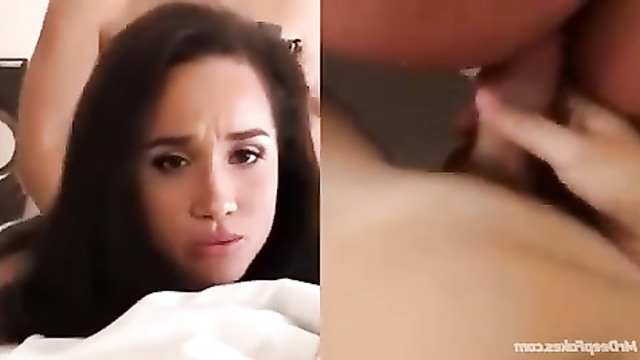 Naked Meghan Markle cheats on her prince with a stranger