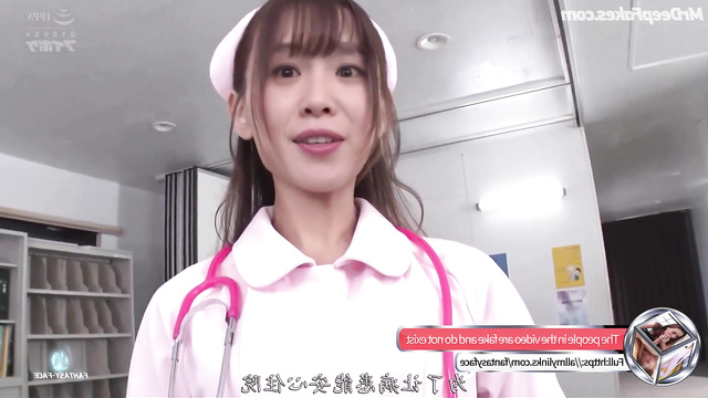 Cute nurse in pink uniform having sex in hospital, 刘诗诗 假色情片 Liu Shishi ai