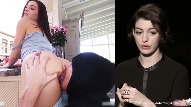 Horny GF Anne Hathaway cheats with the pervy thief [fake porn]