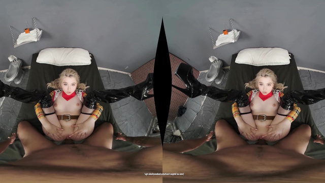 [AI deepfake] VR porn with a blonde cowgirl Chloe Grace Moretz
