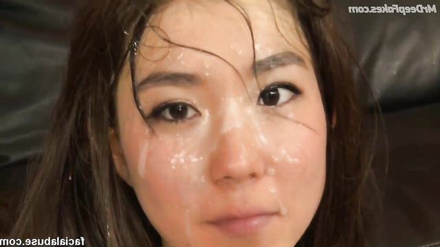 Esther Choi enjoying her first bukkake session (AI fakes)