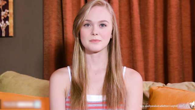 Teen beauty Elle Fanning facialized during audition (AI fakes)