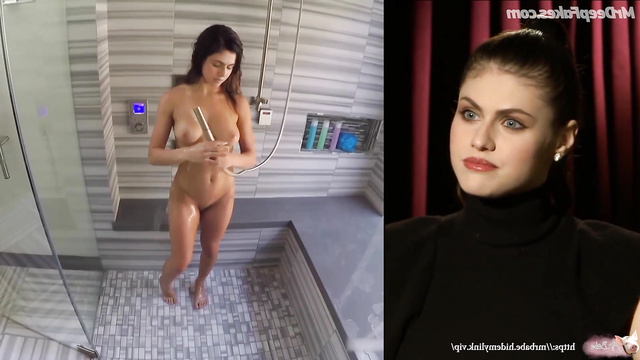 Fucking super hot roomie after shower - fake Alexandra Daddario