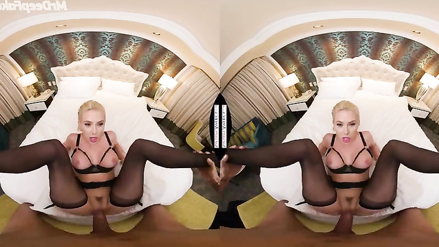 Blondie MILF missionary fucked - Scarlett Johansson VR fakes
