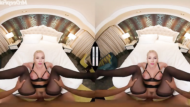 Blondie MILF missionary fucked - Scarlett Johansson VR fakes