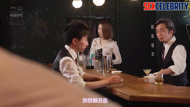 Sexy bartender Zhang Tian'ai (张天爱 成人视频) fucked at work