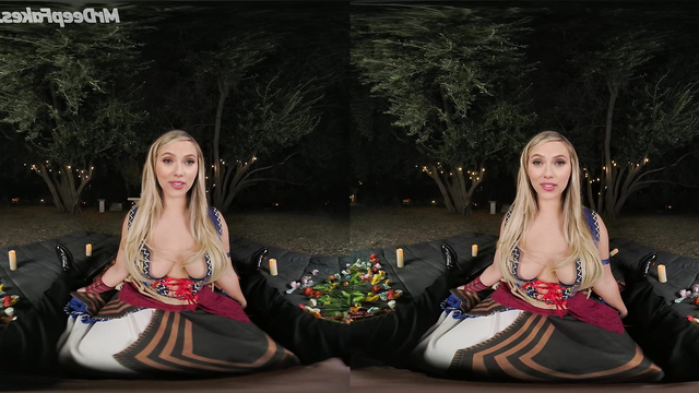 Stunning busty blonde Scarlett Johansson fucked in VR (A.I. porn)