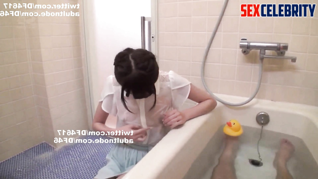 乃木坂46 北野日奈子 フェイクポルノ// Bath time with j-pop celeb Kitano Hinako [PREMIUM]