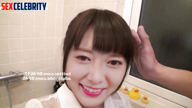 [乃木坂46 白石 麻衣 ポルノ] J-pop idol Mai Shiraishi give me a bathroom blowjob [PREMIUM]