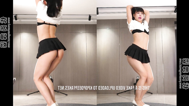 (있지 예지 딥페이크) K-pop idol Yeji dances cheekily in mini skirt