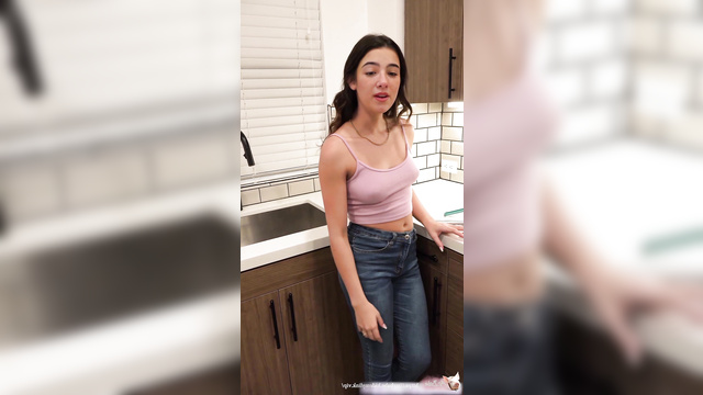 Lustful brunette fucked hard in hotel - Charli D'Amelio deepfake video