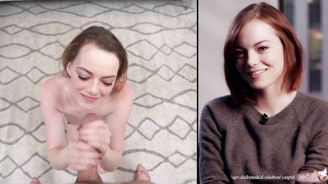 Red-haired bitch Emma Stone shares his impression of hot fucking - ai