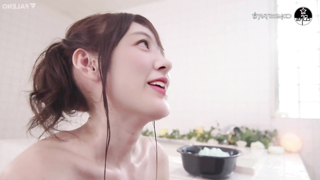 Sakura (아이즈원 사쿠라) asian girl having fun with boyfriend in bathroom, ai