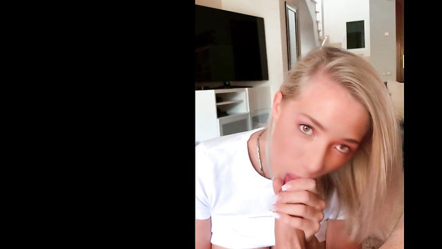 Homemade POV porn with a lustful blonde bitch Peyton List
