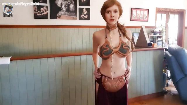 Fakes/ Amazing solo masturbation with redhead MILF Carrie Fisher