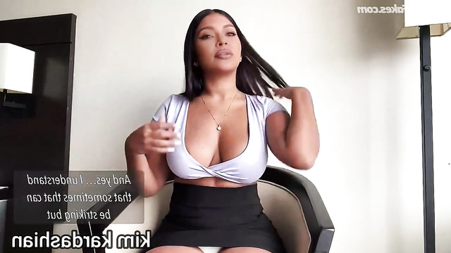 Fake Kim Kardashian flashes her gorgeous curves on webcam