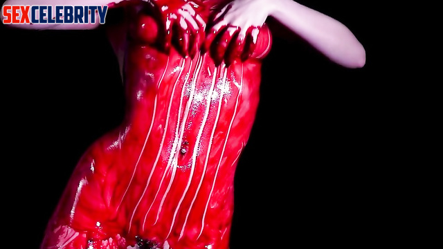 AI fakes // Beautiful striptease by sexy slut Anne Hathaway