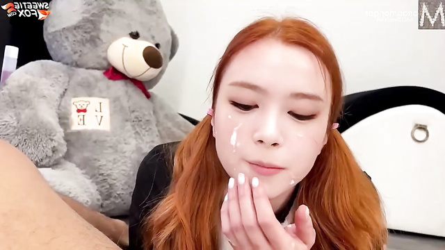 Redhead slut gets cock in mouth to the fullest - Sana (사나 트와이스) ai