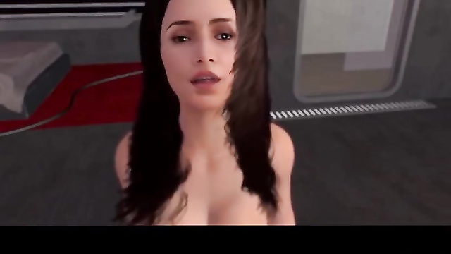 Naked Massiel Carrillo for the first time as a 3D cartoon model