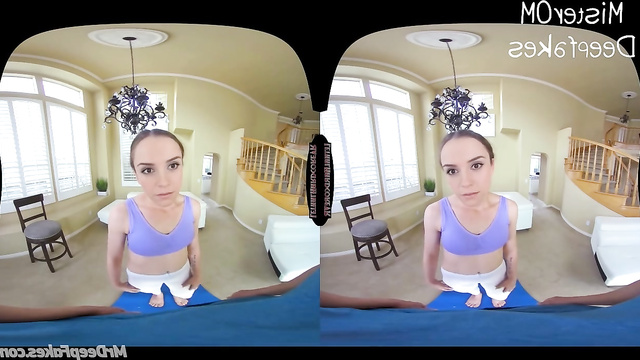 Emma Watson shows her shaved pussy close up in VR porn