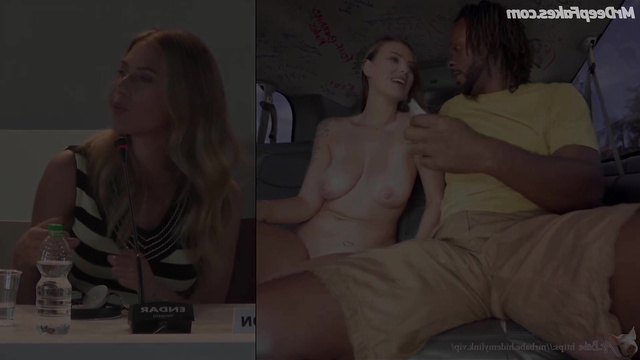 Fake Scarlett Johansson showed her tits to a black guy for $50