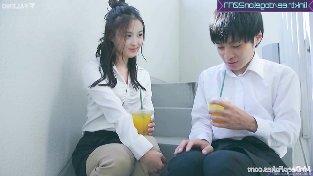 Nayeon (나연 트와이스) sexy korean schoolgirl seduces classmate