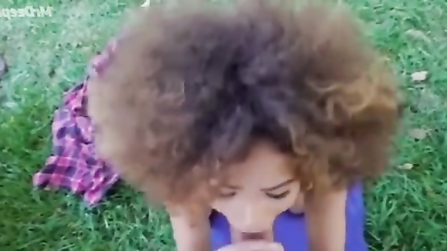 Young ebony babe Ice Spice demonstrates deepthroat skills - fakeapp