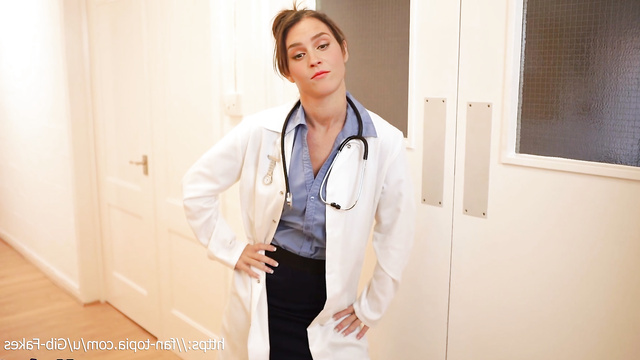 Sexy doctor in stockings Emma Watson wants to fuck you sweet - fakeapp