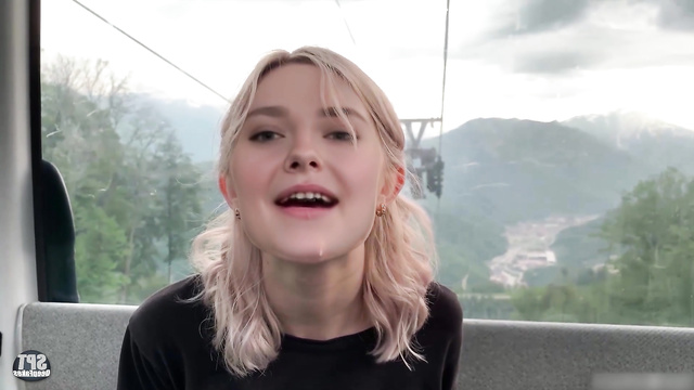 Sweet whore Dakota Fanning relaxes to the fullest on vacation, deepfake