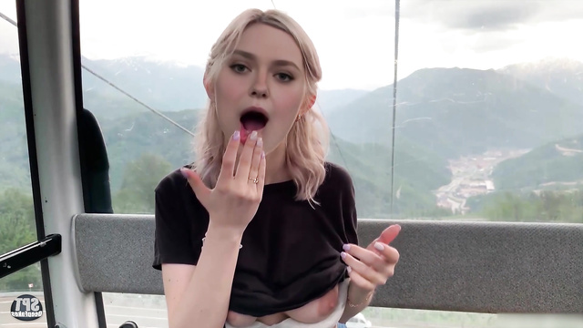 Sweet whore Dakota Fanning relaxes to the fullest on vacation, deepfake