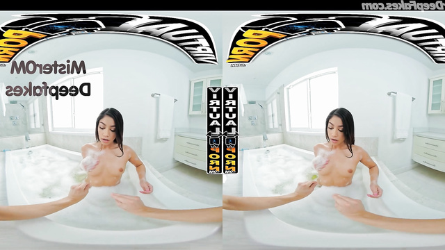 Hot brunette fucked after bath - Zendaya VR deepfake