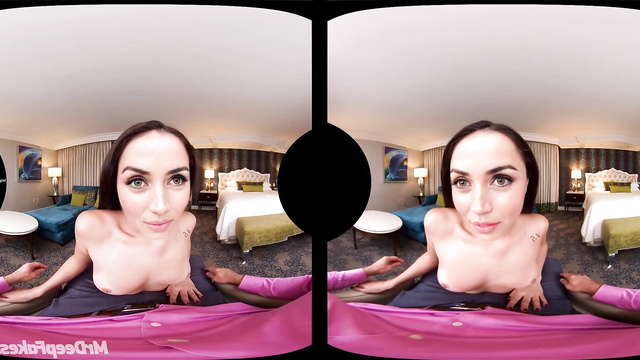 Ana de Armas in black sexy lingerie in VR porn