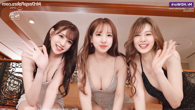 Mina, Sana and Nayeon pov foursome porn with fan (미나 트와이스)