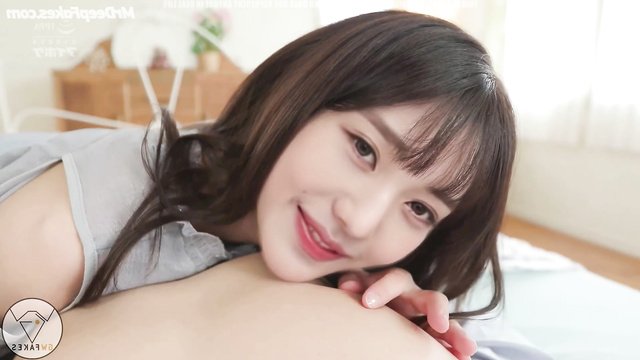 Cute brunette Wonyoung (장원영 아이브) getting sex pleasure / fakeapp