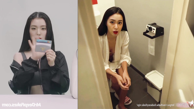 K-pop babe Irene (아이린 레드벨벳) shows off her sex skills in the toilet
