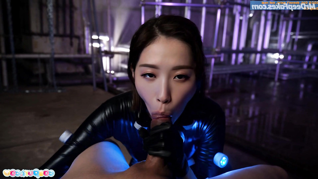 Professional blowjob in a leather costume / 설윤 엔믹스 Sullyoon fakeapp
