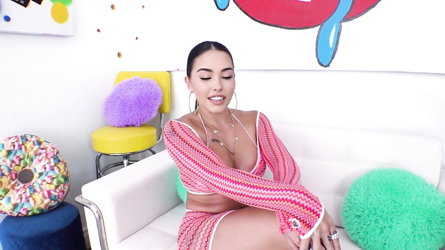 Adult entertainments of Madison Beer with my big dick end with orgasm