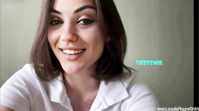 Beauty Mila Kunis wants your cum on her face - pov ai scenes