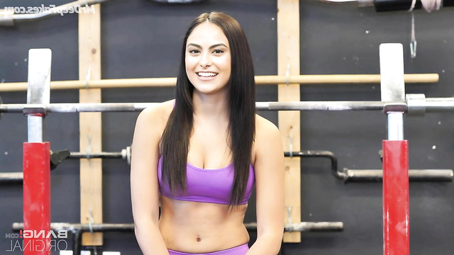 Hot brunette Camila Mendes having fun in gym - deepfake porn