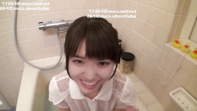 Hot Matsumura Sayuri gets nasty in bathroom - AI (松村沙友理 乃木坂46 フェラ 人工知能) [PREMIUM]
