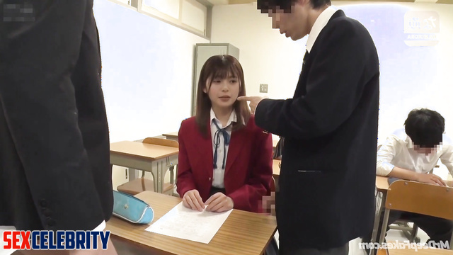 Threesome after lessons - Asuka Saito (齋藤 飛鳥 乃木坂46) fake celebrity porn