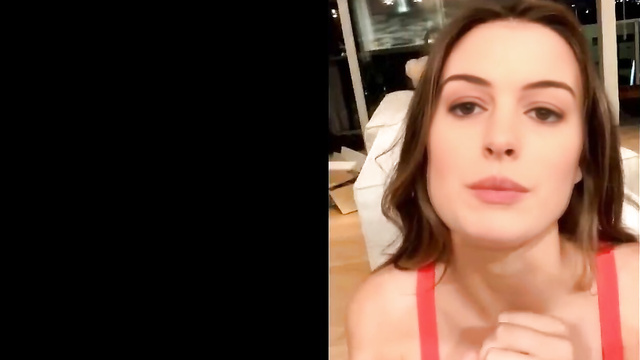 Leaked Deepfake! Hollywood celeb Anne Hathaway shows how to jerk off